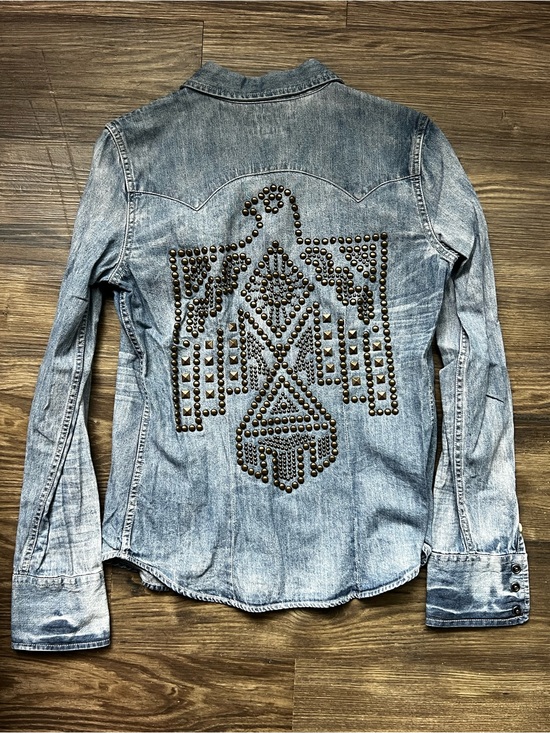 Denim & Supply Ralph Lauren Tops - RARE COLLECTOR Ralph Lauren Denim & Supply Studded Eagle Western Denim Shirt